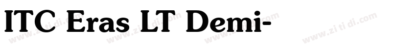 ITC Eras LT Demi字体转换